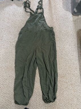 Aerie green lightweight overalls